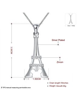 Collier La Tour Eiffel - Plaqué Argent