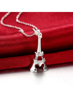 Collier La Tour Eiffel - Plaqué Argent