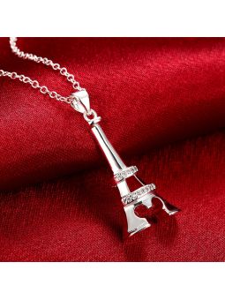Collier La Tour Eiffel - Plaqué Argent