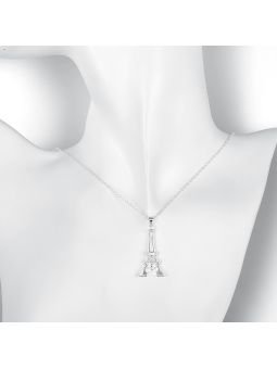 Collier La Tour Eiffel - Plaqué Argent