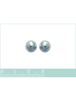 Boucles d'Oreilles en Argent Sterling 925 avec Sphères de 7 mm - Élégance Subtile et Fermoir Poussette