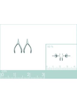 Boucles d'Oreilles en Argent Sterling 925 avec Symboles Porte-Bonheur - Charme et Chance avec Fermoir Poussette