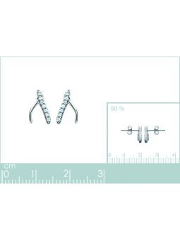 Boucles d'Oreilles en Argent Sterling 925 avec Symboles Porte-Bonheur - Design Charmant et Fermoir Poussette