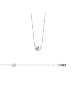Bracelet Chaîne en Argent Sterling 925 avec Cœur Entrelacé - Amour Infini et Élégance