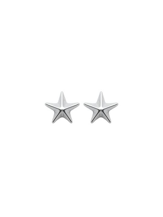 Boucles d'Oreilles Clou en Argent Sterling 925 avec Étoile - Design Céleste et Fermoir Poussette
