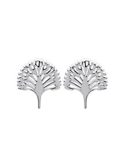 Boucles d'Oreilles en Argent Sterling 925 avec Arbre de Vie - Symbolisme Naturel et Fermoir Poussette