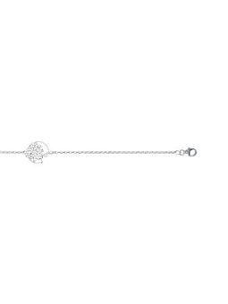 Bracelet Chaîne en Argent Sterling 925 avec Motif Fleur Arabesque - Élégance Artistique et Traditionnelle