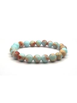 Bracelet en Perles de Jaspe Naturel - Élégance et Énergie Apaisante