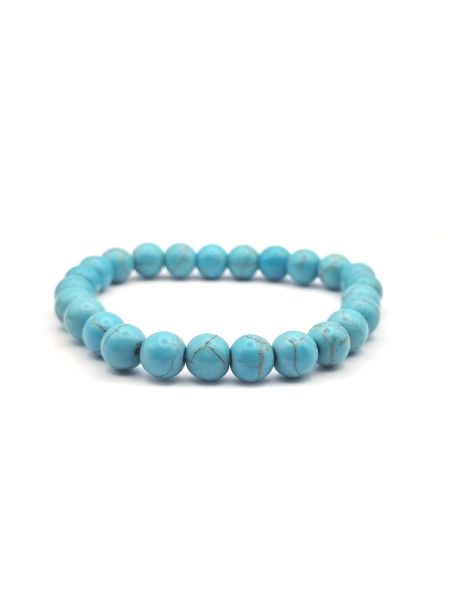 Bracelet en Perles de Turquoise Naturelle - Harmonie et Protection Intemporelle