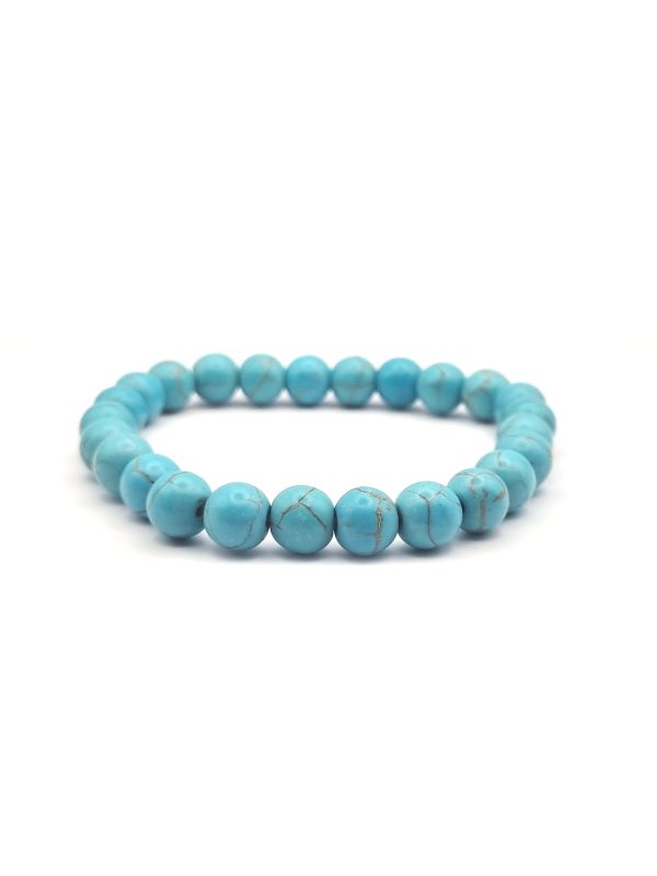 Bracelet en Perles de Turquoise Naturelle - Harmonie et Protection Intemporelle
