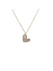 Collier en Acier Inoxydable Doré avec Cœur Nacré – Éclat Romantique et Élégance