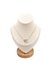Collier en Acier Inoxydable Argenté avec Solitaire en Zircon – Éclat Élégant et Intemporel