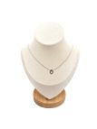 Collier en Acier Inoxydable Argenté avec Pendentif Losange et Zircon - Élégance Minimaliste