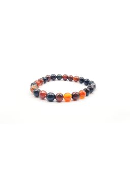 Bracelet en Perles Naturelles de Cornaline – Énergie et Confiance