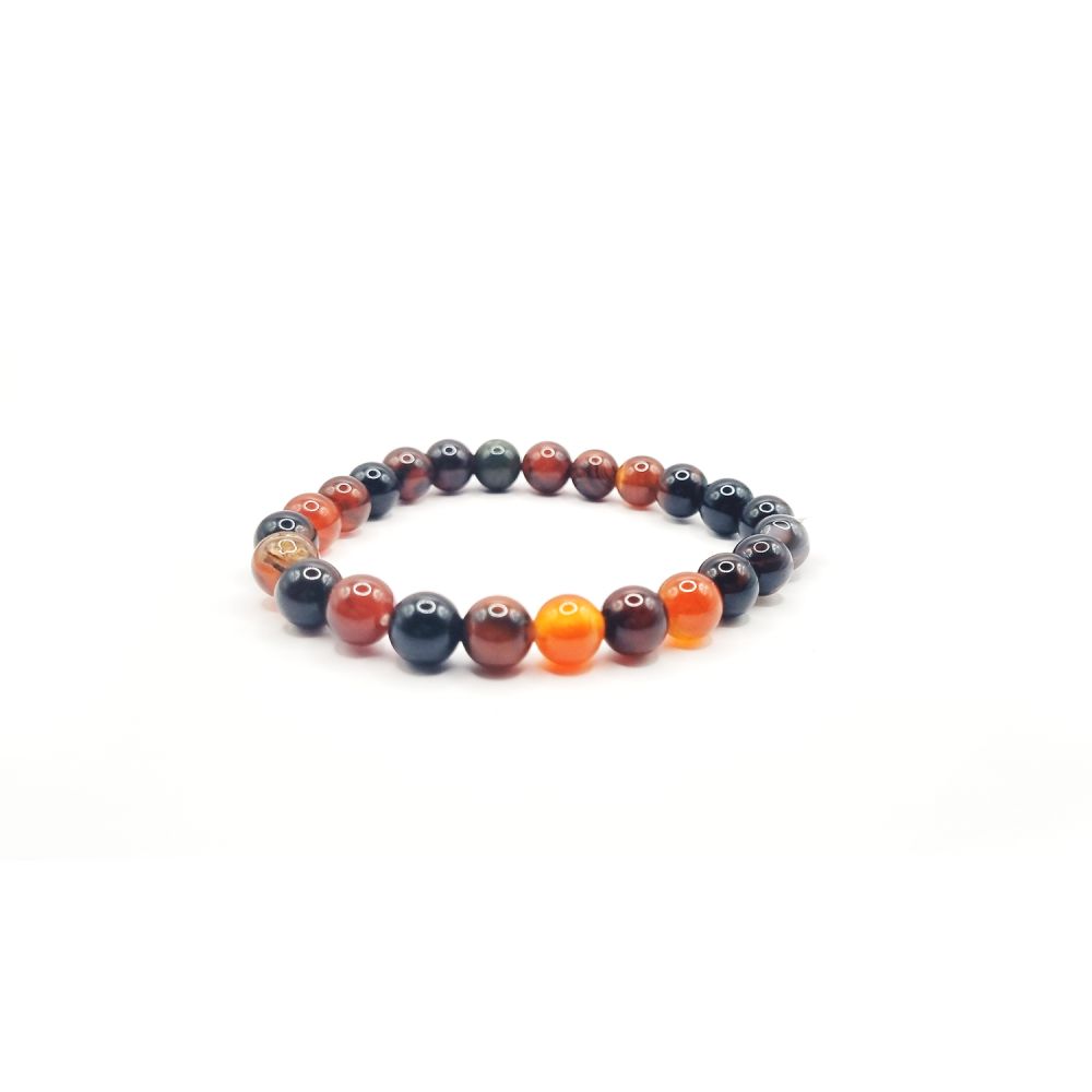 Bracelet en Perles Naturelles de Cornaline – Énergie et Confiance