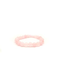 Bracelet en Perles Naturelles de Quartz Rose – Amour et Douceur