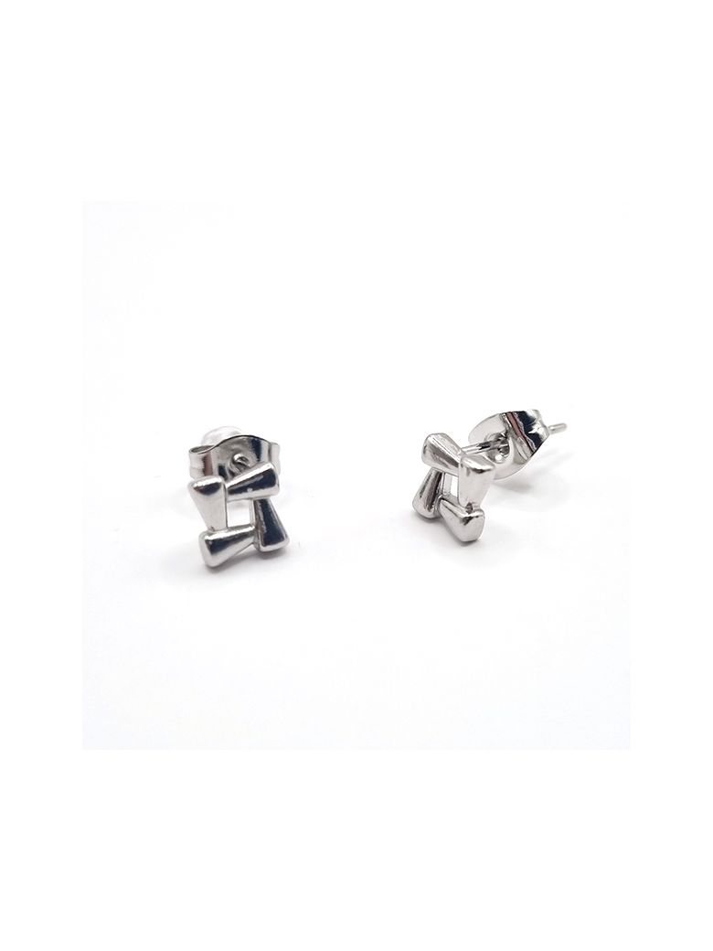 Boucles d'Oreilles en Acier Inoxydable Argenté Géométriques – Modernité et Sophistication Minimaliste