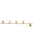 Bracelet Chaîne en Acier Inoxydable Doré avec Pendentifs Main de Fatma – Protection et Élégance