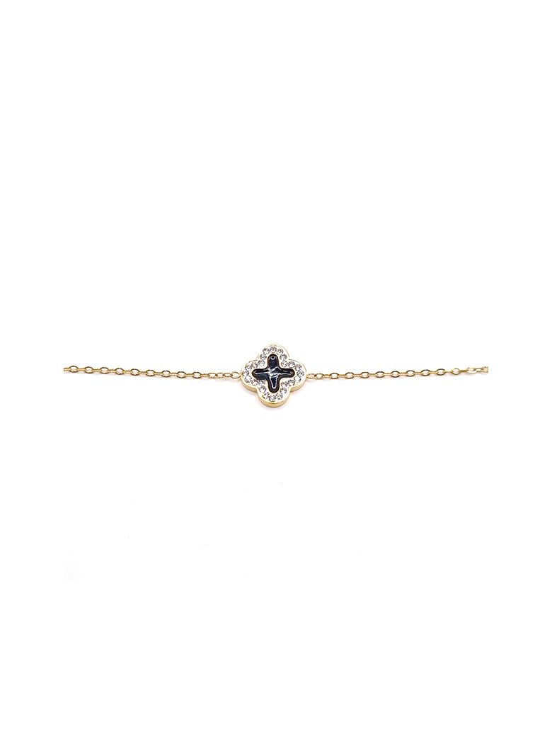 Bracelet Chaîne en Acier Inoxydable Doré avec Pendentifs Main de Fatma – Protection et Élégance