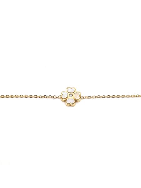 Bracelet Chaîne en Acier Inoxydable Doré avec Pendentifs Main de Fatma – Protection et Élégance
