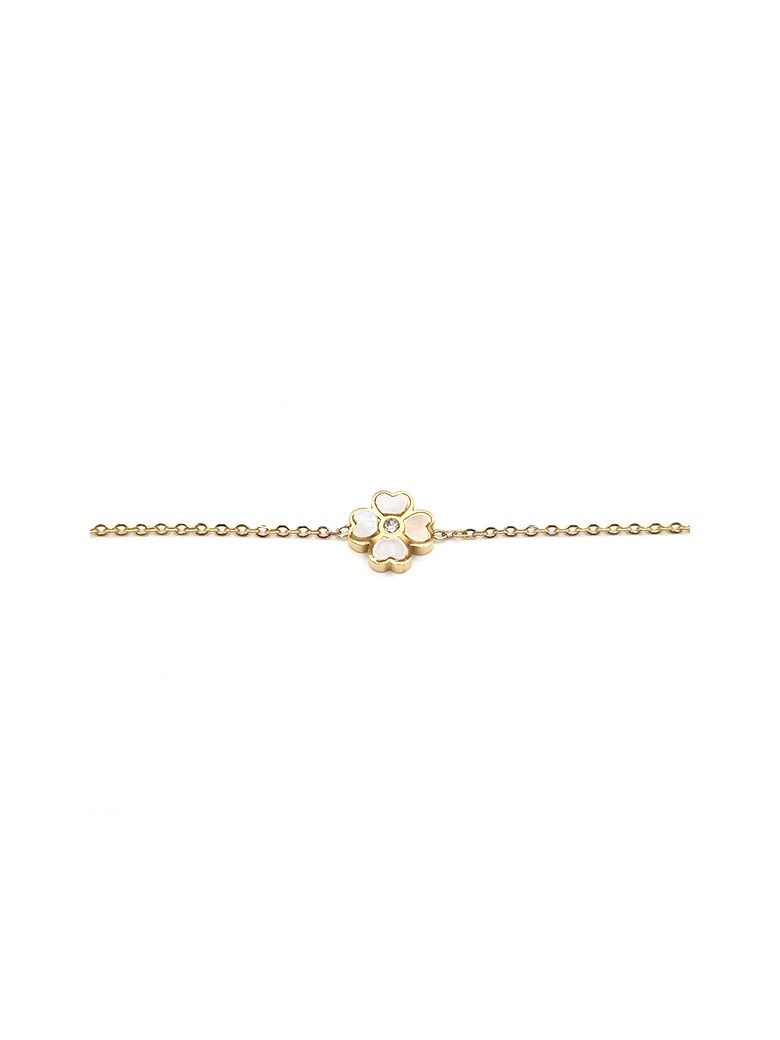 Bracelet Chaîne en Acier Inoxydable Doré avec Pendentifs Main de Fatma – Protection et Élégance