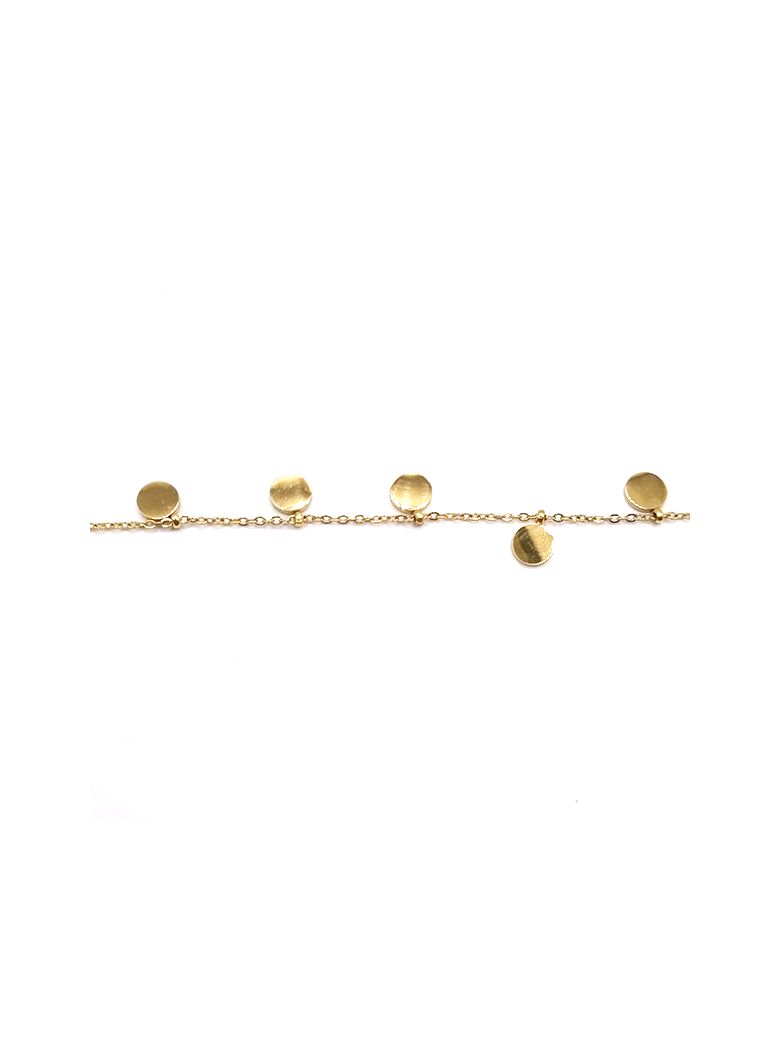 Bracelet Chaîne en Acier Inoxydable Doré avec Médailles – Minimalisme et Charme Subtil