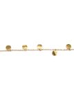 Bracelet Chaîne en Acier Inoxydable Doré avec Médailles – Minimalisme et Charme Subtil