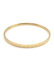 Bracelet jonc motif grec doré en acier inoxydable