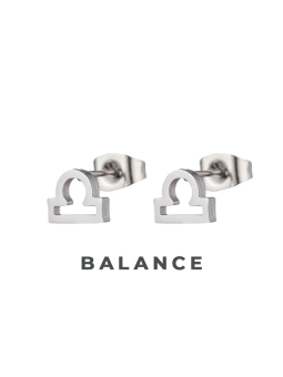 Boucles d'Oreilles Astrologiques en Acier Inoxydable - 8mm