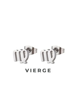 Boucles d'Oreilles Astrologiques en Acier Inoxydable - 8mm