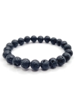 Bracelet en pierres naturelles de lave élégant et ajustable