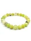 Bracelet en pierres naturelles de pinolite élégant et ajustable