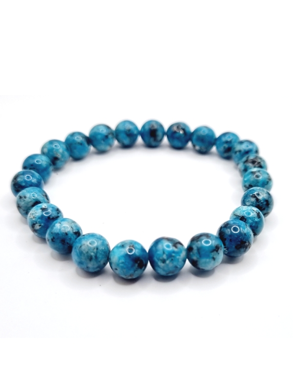 Bracelet en pierres naturelles de granite bleu – Style unique et raffiné