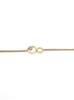 Bracelet en acier inoxydable doré cercle double avec zircon scintillant