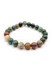 Bracelet en pierres naturelles d'agate indienne - Élégance et bien-être