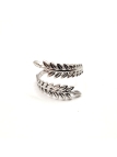 copy ofcopy ofBague ouverte en acier inoxydable design lignes fluides dorées