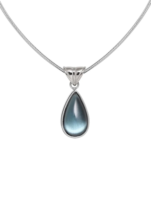 copy ofCollier chaîne épaisse en acier inoxydable argenté avec fermoir T-bar