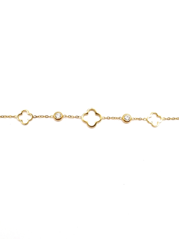 copy ofBracelet anneaux dorés en acier inoxydable