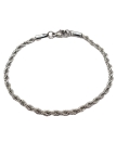Bracelet Torsadé en Acier Inoxydable Argenté 3mm – Élégance Discrète et Intemporelle