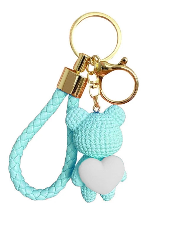 copy ofPorte-clés Pompon Noir en Fausse Fourrure – Élégance et Sophistication