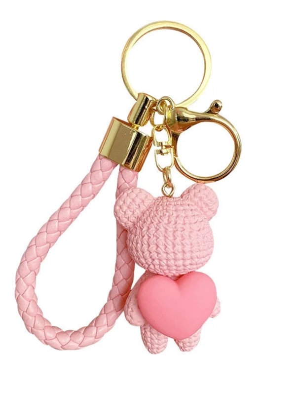 copy ofPorte-clés Pompon Blanc en Fausse Fourrure – Élégance et Douceur Intemporelle
