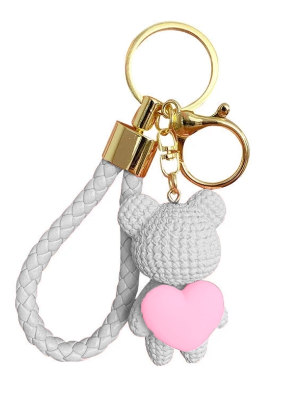 copy ofPorte-clés Pompon Jaune en Fausse Fourrure – Éclat et Douceur au Quotidien