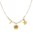 copy ofCollier Multi-Rangs en Acier Inoxydable Doré avec Médaillons Ronds