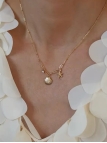 copy ofCollier Multi-Rangs en Acier Inoxydable Doré avec Médaillons Ronds