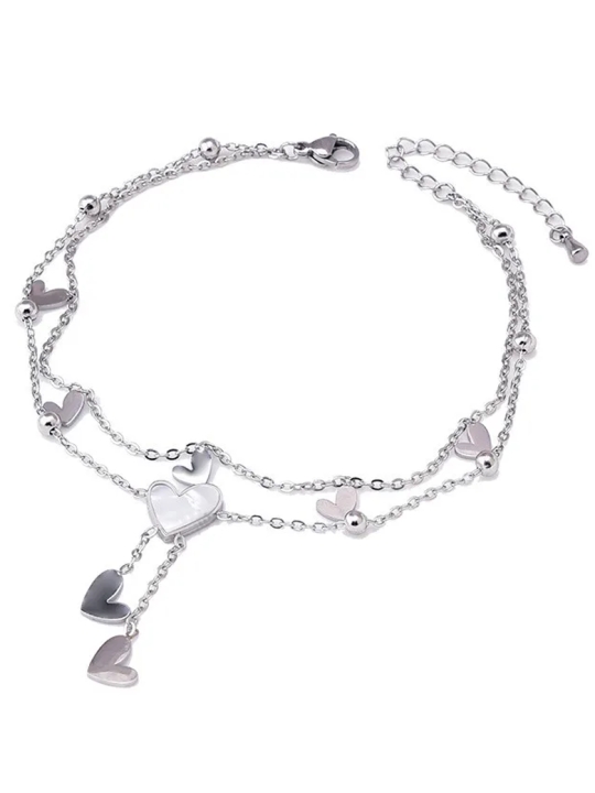 copy ofChaîne de Cheville Multirangs Coquillages et Étoile de Mer Dorée – Style Bohème Chic