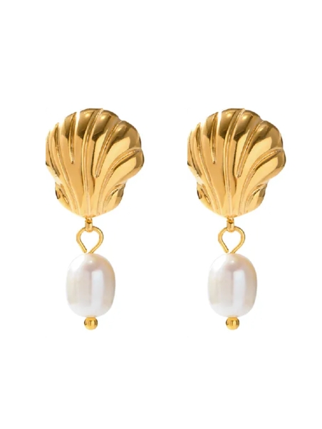 copy ofBoucles d’Oreilles Créoles Bicolores en Acier Inoxydable Doré et Argenté