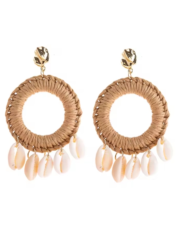 copy ofBoucles d’Oreilles Pendantes Étoile de Mer Dorée et Lavande – Esprit Plage Coloré