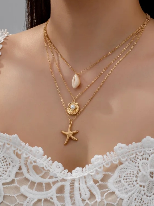 copy ofCollier Doré Étoile de Mer Strassée – Éclat Marin Raffiné