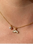 copy ofCollier Multi-Rangs Coquillage, Perle et Étoile de Mer – Élégance Bohème d’Été