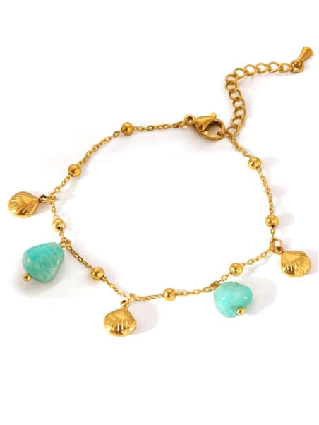 copy ofBracelet Chaîne en Acier Inoxydable Doré avec Maillons Ovales Élégants